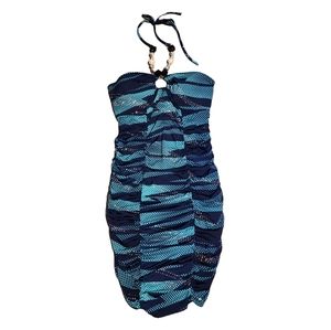 Y2k shimmery tie up dress